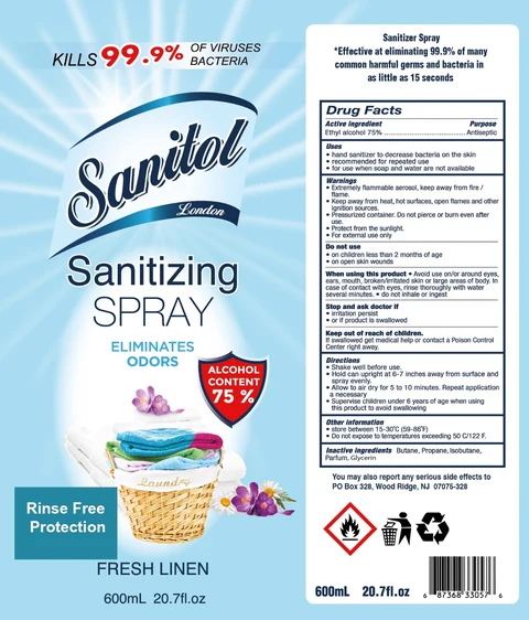 Sanitol LondonSanitizing 포장