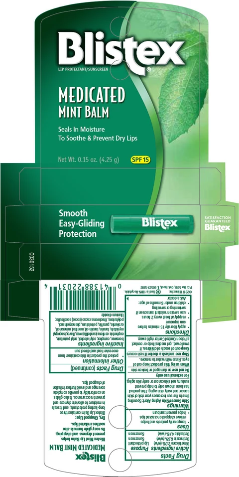Blistex Medicated Mint Balm 포장