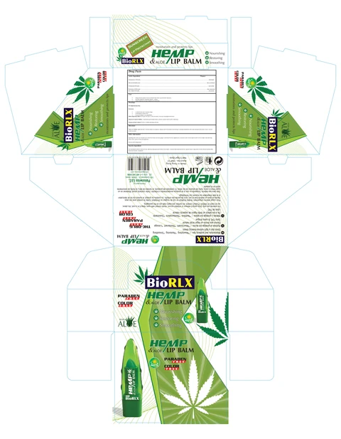 BIORLX LIP BALM HEMP 포장
