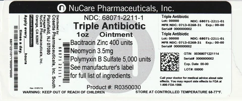 Triple Antibiotic packaging