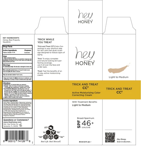 TRICK AND TREAT CC2 - Active Moisturizing Color Correcting Broad-Spectrum SPF 46 Plus 포장