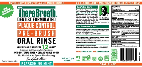 Therabreath Plaque Control packaging