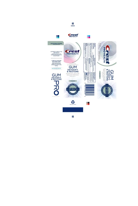 Crest Pro HealthGum Detoxify and Restore Pro Whitening 포장
