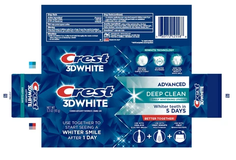 Crest 3D WhiteAdvanced Deep Clean 포장