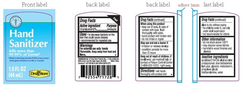 Hand Sanitizer packaging