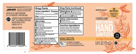 Cyber Clean Moisturizing Hand Sanitizer Orange Blossom 포장