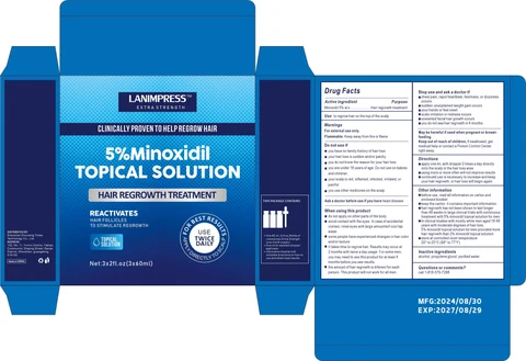 LANIMPRESS 5%minoxidil topical solution packaging