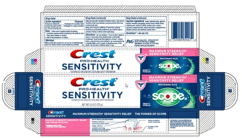 Crest SensitivityWhitening plus Scope 포장