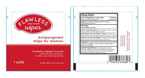 Antiperspirant Wipe for Women 포장