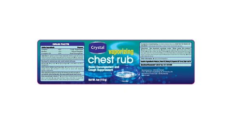 Crystal Chest Rub 포장