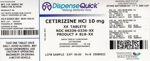 Cetirizine Hydrochloride 포장