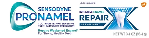 SENSODYNE PRONAMEL Intensive Enamel Repair Clean Mint / SENSODYNE PRONAMEL Intensive Enamel Repair Extra Fresh / SENSODYNE PRONAMEL Intensive Enamel Repair Whitening 포장
