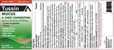 Tussin Mucus and Chest Congestion Sugar Free 포장