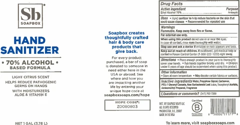 Hand Sanitizer Alcohol based formula packaging