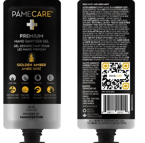 Hand SanitizerGolden Amber packaging
