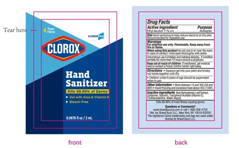 hand sanitizer packaging