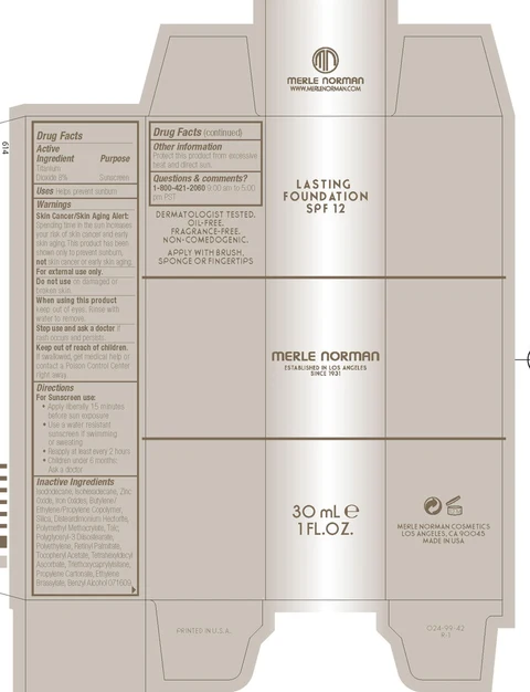 Lasting Foundation SPF 12Merle Norman packaging