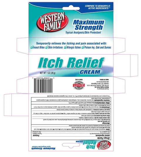 Western Family Itch Relief packaging