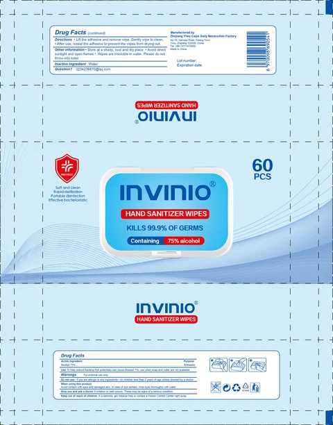 Hand Sanitizer wipes packaging