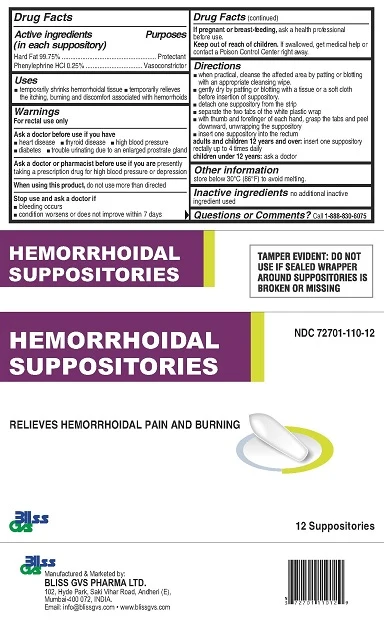 Bliss GVS Hemorrhoidal 포장