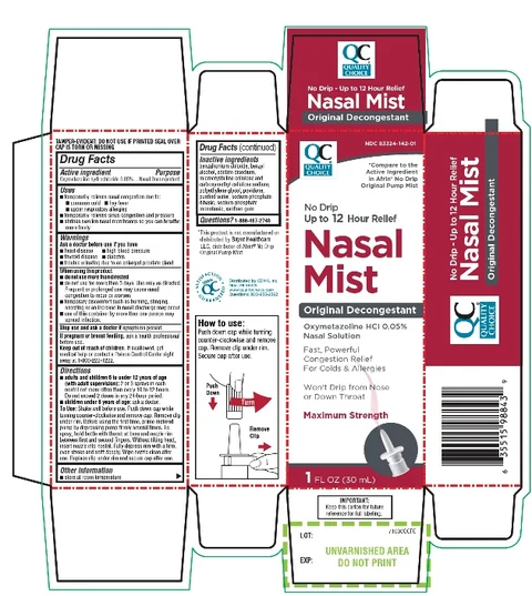 QUALITY CHOICE No Drip Nasal Mist 포장