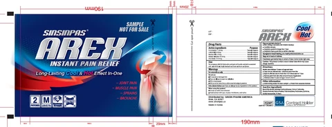 SINSINPAS AREX INSTANT PAIN RELIEF (NOT FOR SALE) 포장