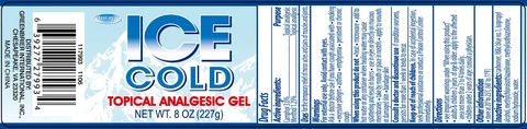 Assured Ice Cold Topical Analgesic 포장