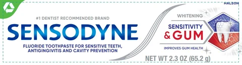 SENSODYNE Sensitivity and Gum Mint / SENSODYNE Sensitivity and Gum Whitening / SENSODYNE SENSITIVITY AND GUM CLEAN AND FRESH 포장