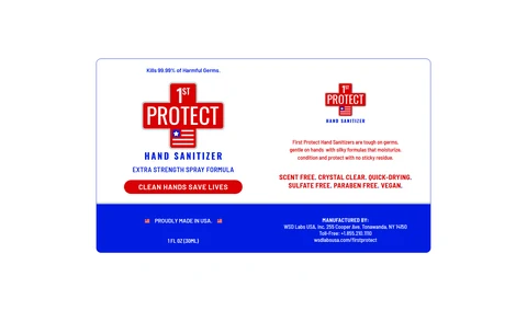 Hand Sanitizer packaging