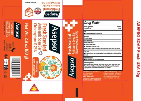 Asepso Fresh Scented Antiseptic 포장