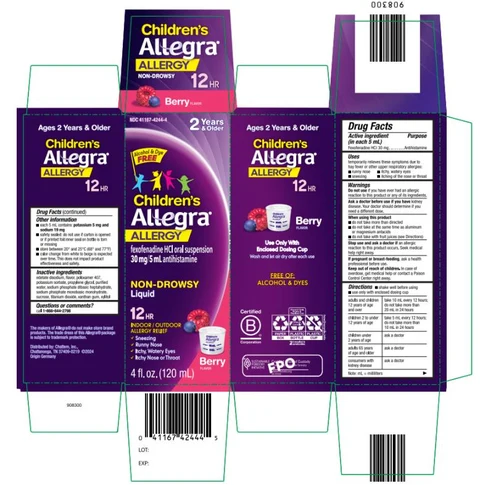 Childrens Allegra Allergy packaging