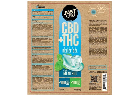 JUST CBD - CBD AND THC ULTRA RELIEF 포장