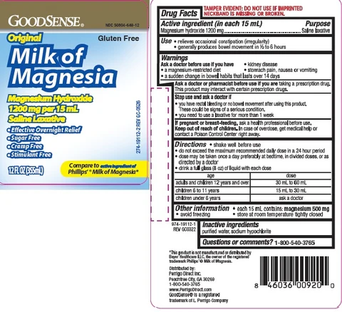 MILK OF MAGNESIA ORIGINAL 포장