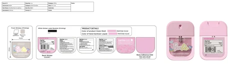 Smart Care Silicone Case for Hand Sanitizer Barbie 포장
