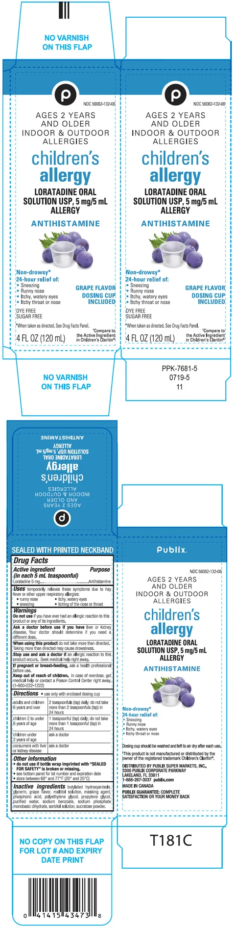 childrens allergy Sugar Free packaging