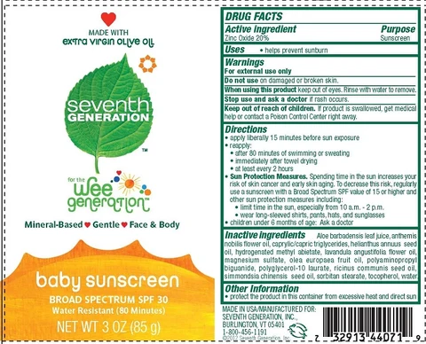 BABY SUNSCREENSPF 30 포장