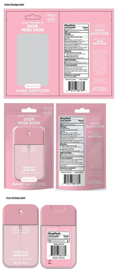 Smart Care VANILLA VERDANT HAND SANITIZER 포장