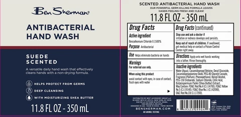 Ben Sherman Antibacterial Hand Wash Suede Scented 포장