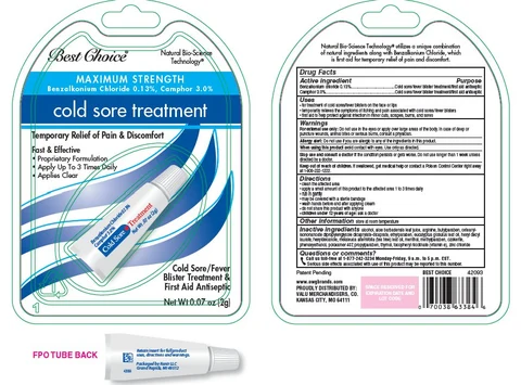 Best Choice Cold Sore Treatment 포장