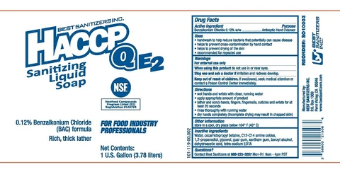 HACCP QE2 packaging