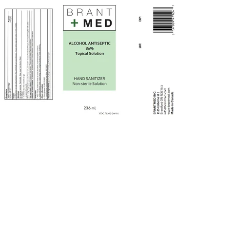 BrantMed Hand Sanitizer 80% Alc. v/v packaging