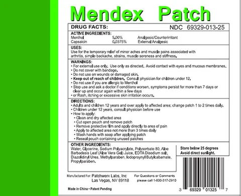 MENDEX 포장