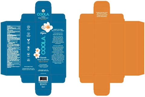 COOLA Classic Body Sunscreen Tropical CoconutSPF 30 packaging