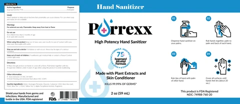 Hand Sanitizer packaging