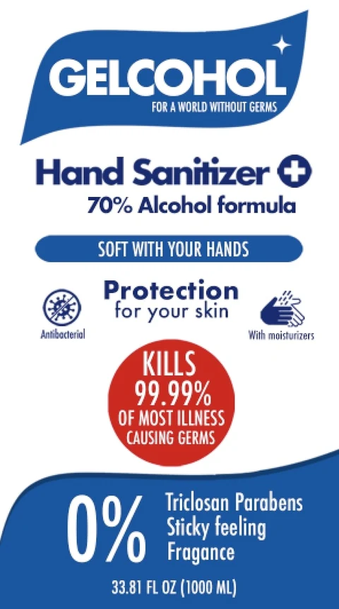 Hand Sanitizer packaging