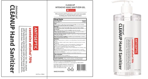 CLEAN UP Intensive Hand Sanitizer Gel packaging
