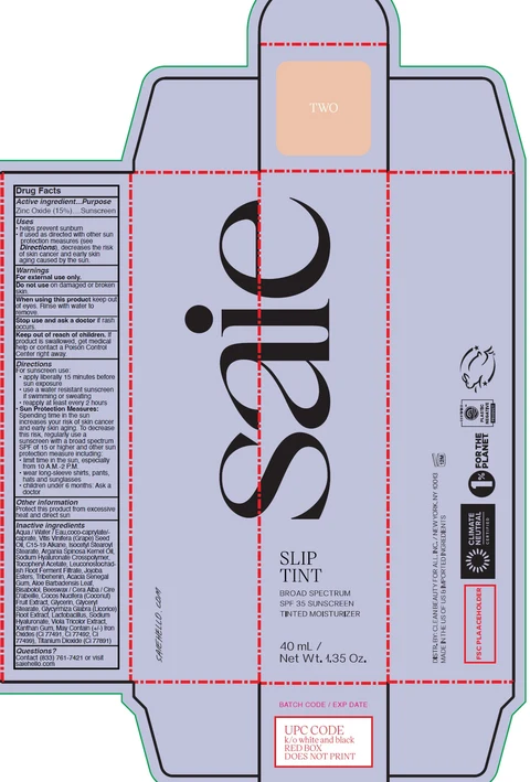 Slip Tint Broad Spectrum SPF 35 Sunscreen Tinted Moisturizer ShadeTwo 포장