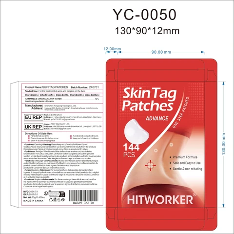 Skin Tag Patches packaging