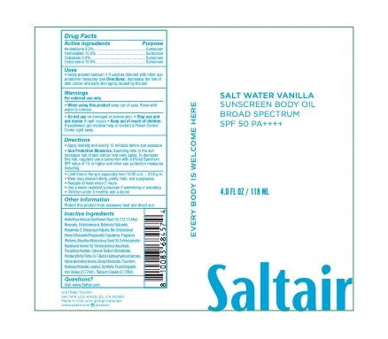 SALT WATER VANILLA SUNSCREEN BODY BROAD SPECTRUM SPF 50 포장