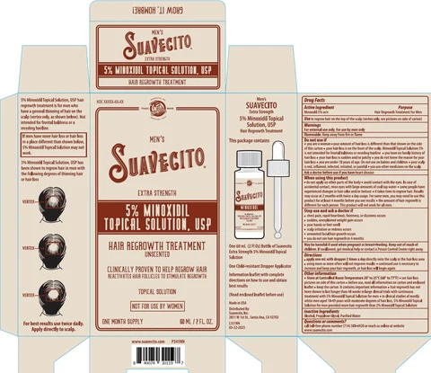 SUAVECITO 5% Minoxidil Solution 포장
